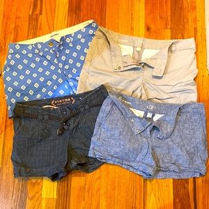 4 pairs of Size 6 woman’s shorts